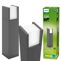 LED-Gartenleuchte für den Außenbereich ARBOR myGarden 3,8W 3000K IP44 Mast 40cm Anthrazit PHILIPS