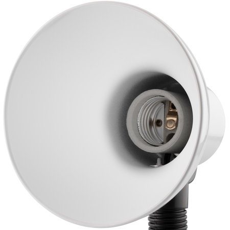 Verstellbare Tischleuchte LIRIA Schule Nachtlicht E27 Clip Weiß LUMILED