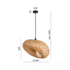 Bambus E27 Boho Bemidi Kobi Dekorative Hängelampe