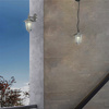 LED Gartenleuchte JUPITER E27 Elevation Wandleuchte Down Lantern Silber Volteno