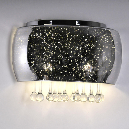 Wandleuchte Wandleuchte JULIA Glas Chrom Kristalle 2xG9 GOLDLUX (Polux) 5901508317438