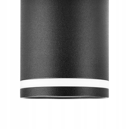 Aufputz-Halogen-Röhrenreflektor Spot GU10 Rund Schwarzer Ring Masterled