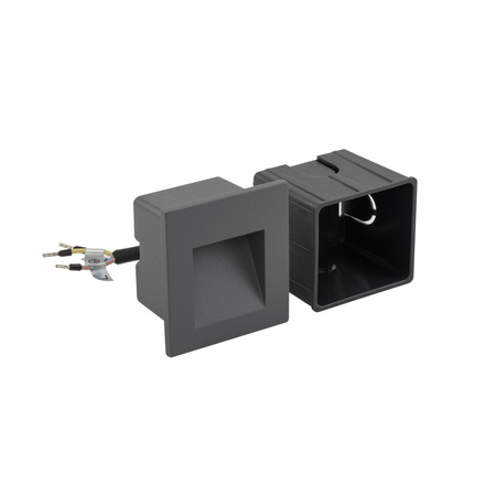 Outdoor-Gartenlampe Fassade STEP LED 6907 IP44 3W 3000K Einbauleuchten Graphit Nowodvorski