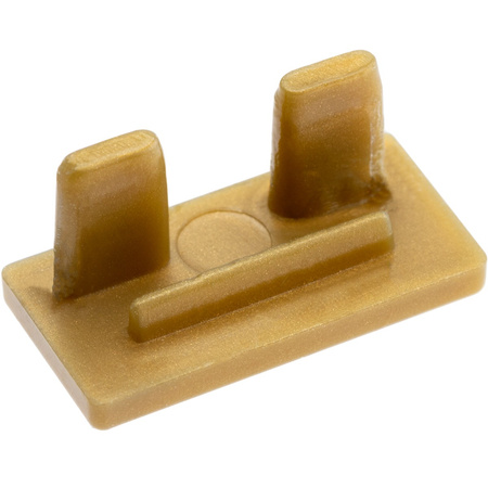 Endkappe für Aufputzprofil MINI Aufputz voll Kunststoff, Gold LUMILED