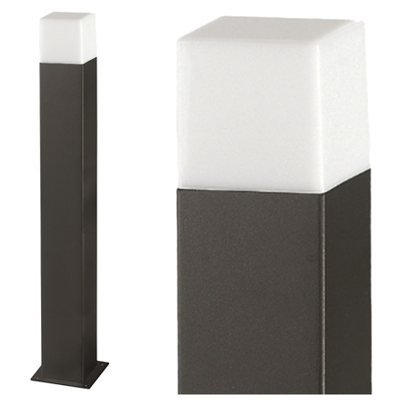 LED-Gartenlampe E27 NEW YORK TUBA Hoch Graphit GOLDLUX (Polux) 75cm