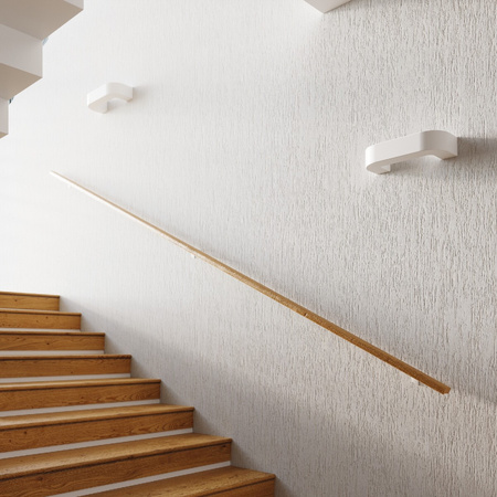 LED-Wandleuchte MAGNET E27 Wandleuchte Bridge Keramik weiß SOLLUX