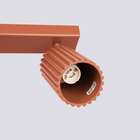 Tuba Spot Reflektor Deckenleuchte 3x GU10 Ocker Rot Carbon Deep Space SL.1638 Sollux