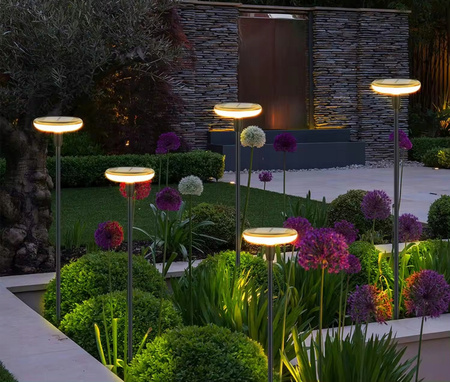 LED Solar Gartenlampe Standing Post 78cm 4000K IP64 mit Dämmerungssensor angetrieben