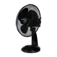 Schreibtischventilator Luftzirkulator Stehtischventilator 49 cm 30 W Schwarz