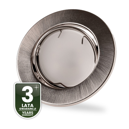 Einbaustrahler GU10, MR16 Einbauspot HALOGEN Runde beweglich Satin Blech AURELI LUMILED