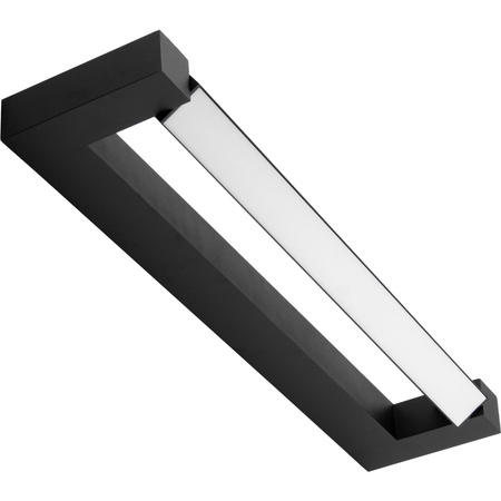 Lampe über dem Spiegel LOVIS Wandmontierte LED-Badezimmer-Wandleuchte 12W 840lm Schwarz Neutral 60cm IP44 360°
