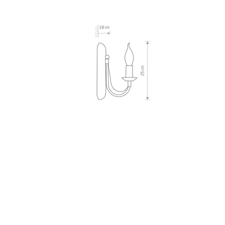 ARES 202 Nowodvorski Wandleuchte Schwarz und Gold E14 Wandleuchte Stahl Glamour
