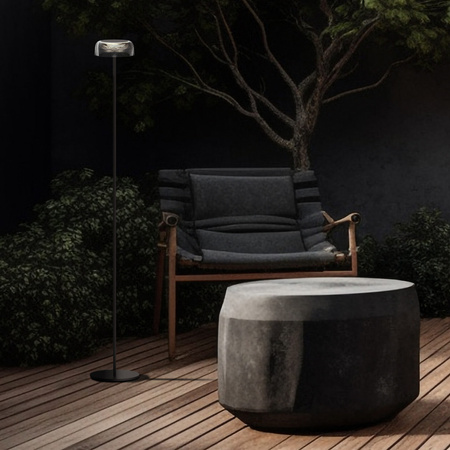 LED Dekorative Stehleuchte 2W 270lm 2700K Warm Schwarz IP44 Dimmbar Trypolis Sanico Goldlux