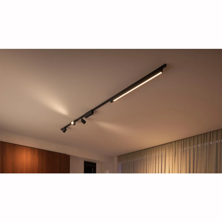 Perifo Lighting Rail Kit 1.5m + 3x Reflektor + LED Licht 44.6W CCT RGB Philips HUE Bluetooth Schwarz