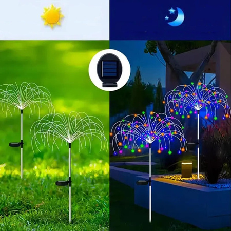 LOTUS LED Solar Garten Lampe Fahren Dekorative Gebläse Feuerwerk RGB LUMILED