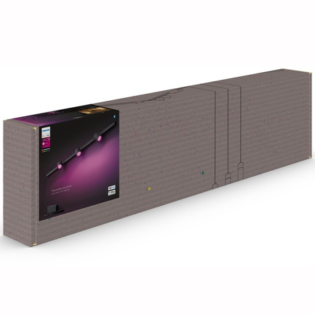 Perifo Lighting Rail Kit 1,5m + 3x LED-Strahler 15,9W CCT RGB Philips HUE Bluetooth Schwarz