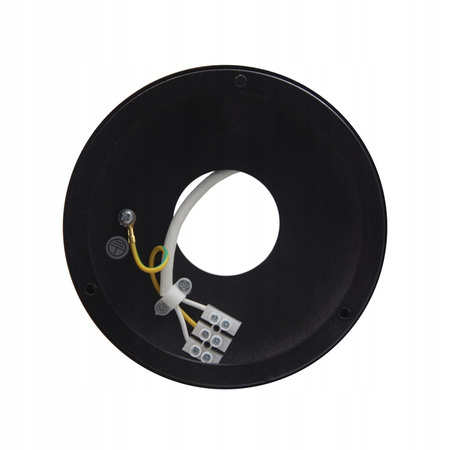 Aufputz-Halogenröhren-Reflektor Spot GU10 rund beweglich schwarz gemastert