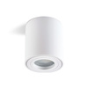 Aufputz-HALOGEN-Wasserdichtes Aluminium-SPOT-TUBE 95 mm IP44 Weiß AQUARIUS RUND Kobi