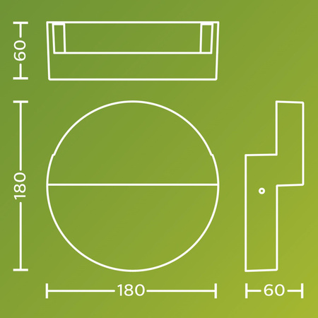 Garten-Wandleuchte LED-Fassadenleuchte für den Außenbereich 4.3W 800lm 2700K IP44 Anthrazit Valor Ultra Efficient Philips