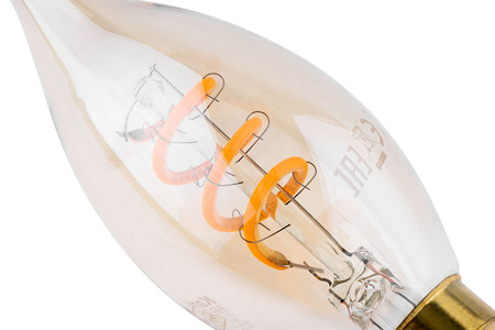 LED-Lampe E14 C35T 2.5W = 15W 135lm 1800K Warm 320° Glühfaden KANLUX XLED