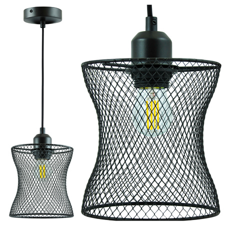 HASLO Pendel-Deckenleuchte E27 Schwarz GOLDLUX (Polux)