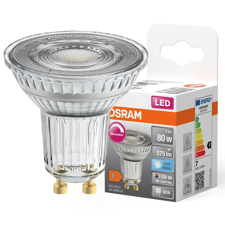 GU10 LED Leuchtmittel 8,3W = 80W 575lm 4000K Neutral 36° CRI90 OSRAM SUPERSTAR Dimmbar