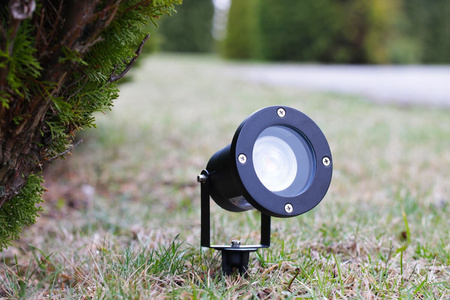 LED-Gartenlampe GU10 IP65 TIGHT Schwarz - 1m Kabel