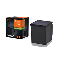 Außen-Solar-Gartenlampe LED-Wandleuchte 0,5W 50lm 3000K IP44 Endura Ledvance grau