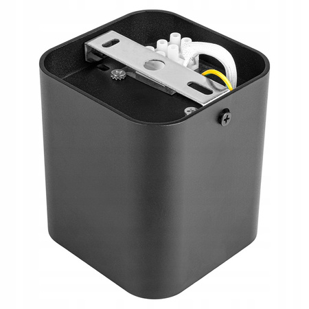 Aufputz Halogen Tuba Reflektor Spot GU10 Quadratisch Beweglich Schwarz Masterled