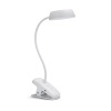 DONUTCLIP LED-Tisch-/Schreibtischlampe 3W 4000K dimmbar USB Weiß mit PHILIPS-Klemme