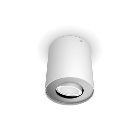 LED Spot Pillar Weiß 4.2W CCT PHILIPS HUE Bluetooth Zigbee Deckenleuchte + Dimmschalter