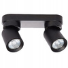 TIMO Decken-/Wandleuchte Wandleuchte Reflektor bewegliche Halogenleuchte 2 xGU10 schwarzes LVT