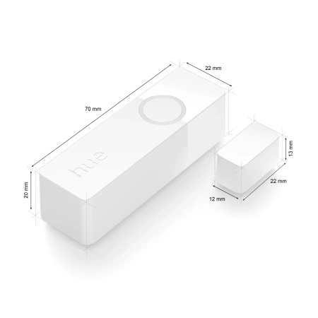 2x Tür öffnen/schließen Kontaktsensor Fenster Wireless Smart Kontaktsensor Weiß PHILIPS HUE Zigbee