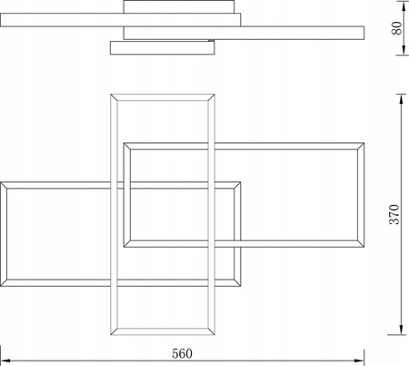LED-Kronleuchter Deckenleuchte 72W CCT GALAXIS ORION Weiß + Controller Fernbedienung