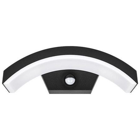 Gartenwandleuchte Elevation LED-Wandleuchte 9W mit Bewegungs- und Dämmerungssensor Schwarz BELLA