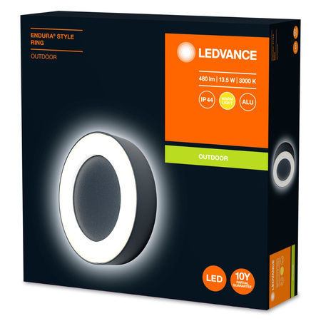 Wandleuchte Fassadenleuchte Außenleuchte 13W 480lm 3000K Endura Style Ring LEDVANCE