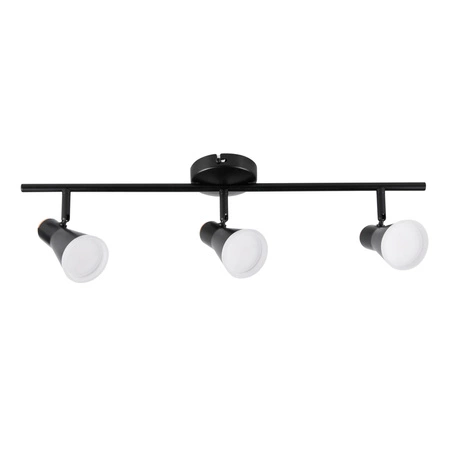 Decken-/Wandleuchte verstellbar 12.6W LED BERG 3 schwarz 3000K GOLDLUX (Polux)