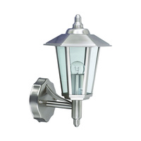 Gartenlampe LED Wandleuchte JUPITER E27 Top Laterne Silber Volteno