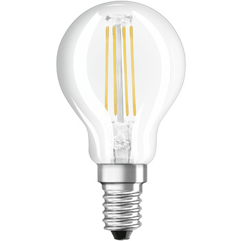 LED-Glühbirne E14 P45 CL 6.5W = 60W 806lm 2700K Warm 320° Filament Dimmbar OSRAM SUPER STAR