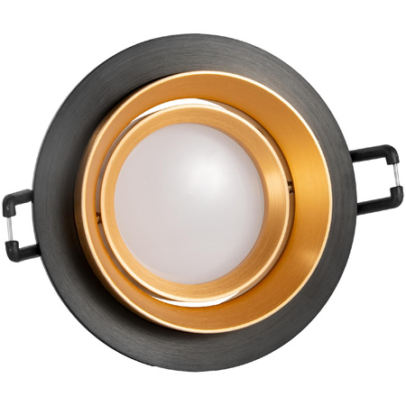 Spot MR16 Schwarzgold 12 V LIKA Sanico Goldlux Einbauleuchte