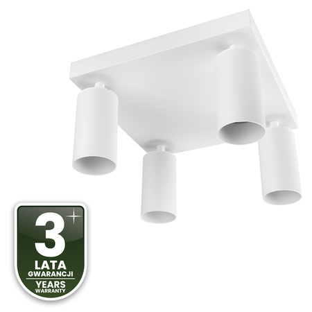 Deckenleuchte Plafond SPOT TUBA Reflektor Halogen Leuchte 4x GU10 TABULA LUMILED