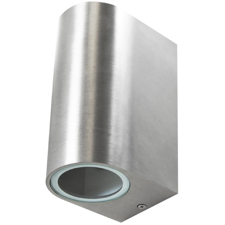 Up and Down LED-Gartenwandleuchte 2xGU10 BOSTON GOLDLUX (Polux) OVAL SATIN