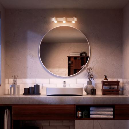 Reflektor-Deckenleuchte 3x GU10 IP44 Weiß Kosipo Philips