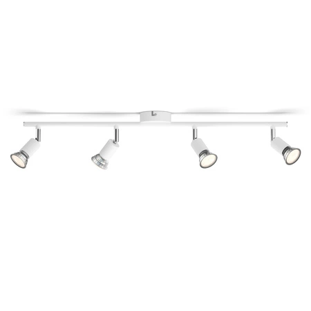 Deckenleuchte LIMBALI 4x GU10 Wandleuchte Reflektor Beweglich Weiß PHILIPS