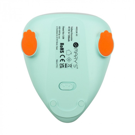 Kinder LED-Nachtlicht 1.6W 3000-6500K Warm und Kalt USB Wiederaufladbar 1200mAh Grün DINO MARY'S
