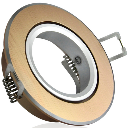 BEWEGLICHE EAST OPAL GOLDLUX (Polux) GOLD ALU Deckenleuchte