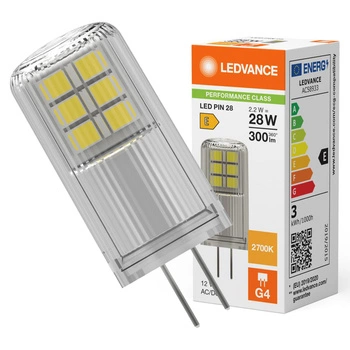 LED-Kapsel-Glühbirne G4 2.2W = 28W 300lm 2700K Warm 320° 12V Ledvance