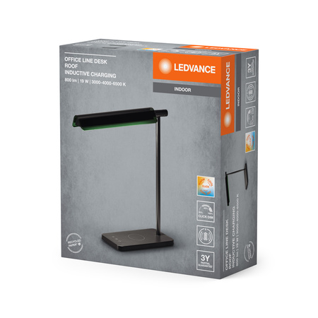 LED-Tischlampe 19W 520lm CCT Dimmbar Schwarz Büro Linie Ledvance