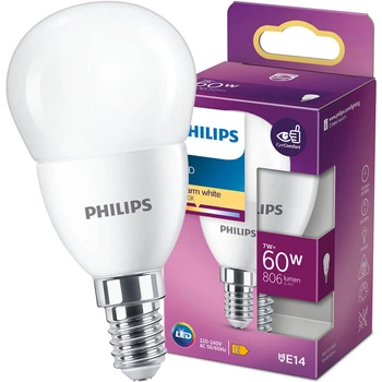 E14 P48 LED Lampen 7W = 60W 806lm 2700K Warm PHILIPS