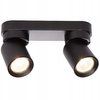 TIMO Decken-/Wandleuchte Wandleuchte Reflektor bewegliche Halogenleuchte 2 xGU10 schwarzes LVT